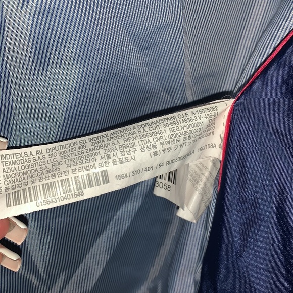 Zara Man Blazer Jacket Men’s Navy Blue 2 Button. - Picture 7 of 10